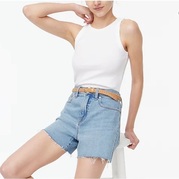 J. Crew Factory High-Neck Ribbed Tank Top - Picture 1 of 9